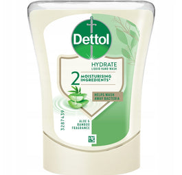 Dettol Mydło do rąk w płynie wkład do bezdotykowego aplikatora aloes i bambus 250ml