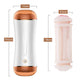 B-Series Fox Vibrating Masturbation Cup podwójny masturbator
