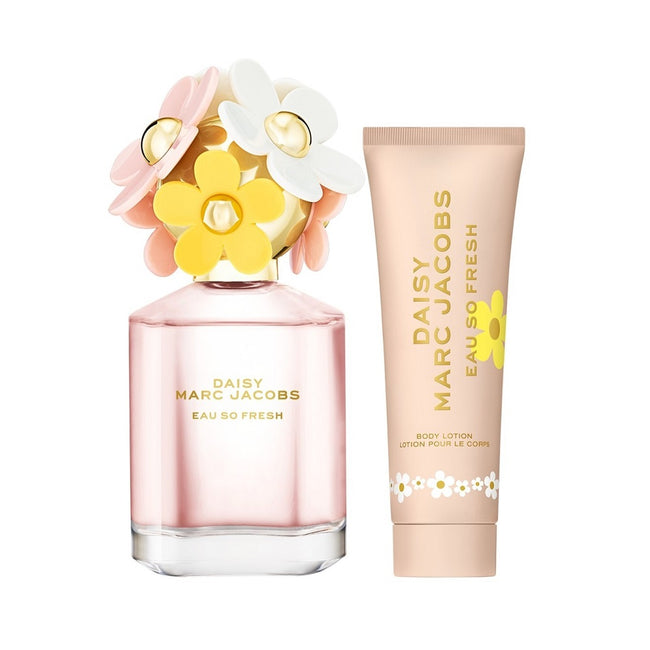 Marc Jacobs Daisy Eau So Fresh zestaw woda toaletowa spray 75ml + balsam do ciała 75ml