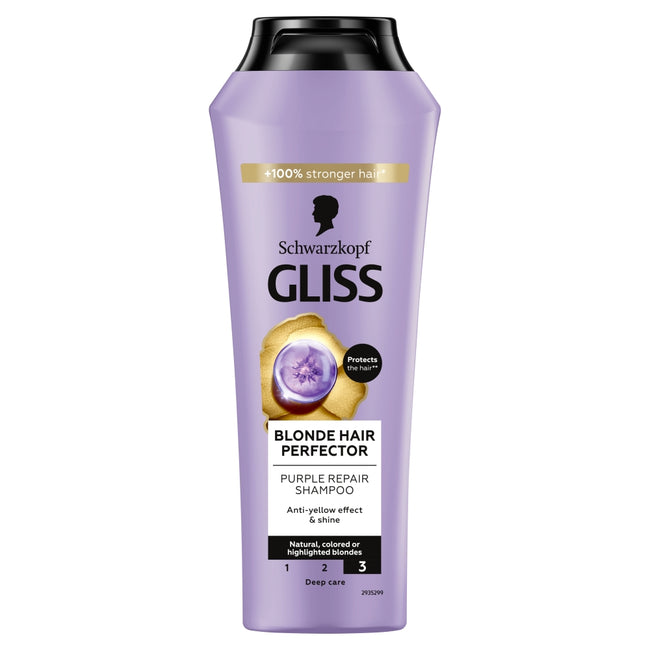 Gliss Blonde Hair Perfector Shampoo szampon do naturalnych farbowanych lub rozjaśnianych blond włosów 250ml