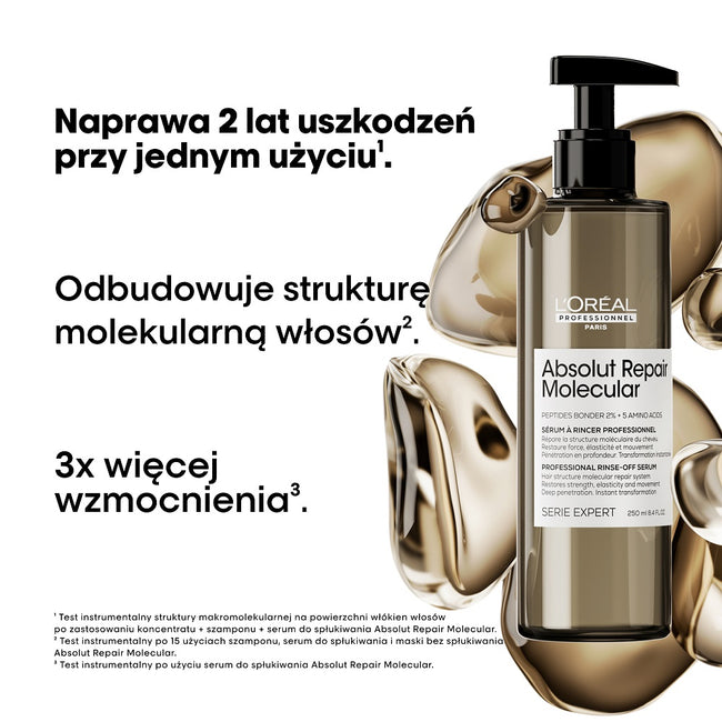 L'Oreal Professionnel Serie Expert Absolut Repair Molecular profesjonalne serum do spłukiwania 250ml