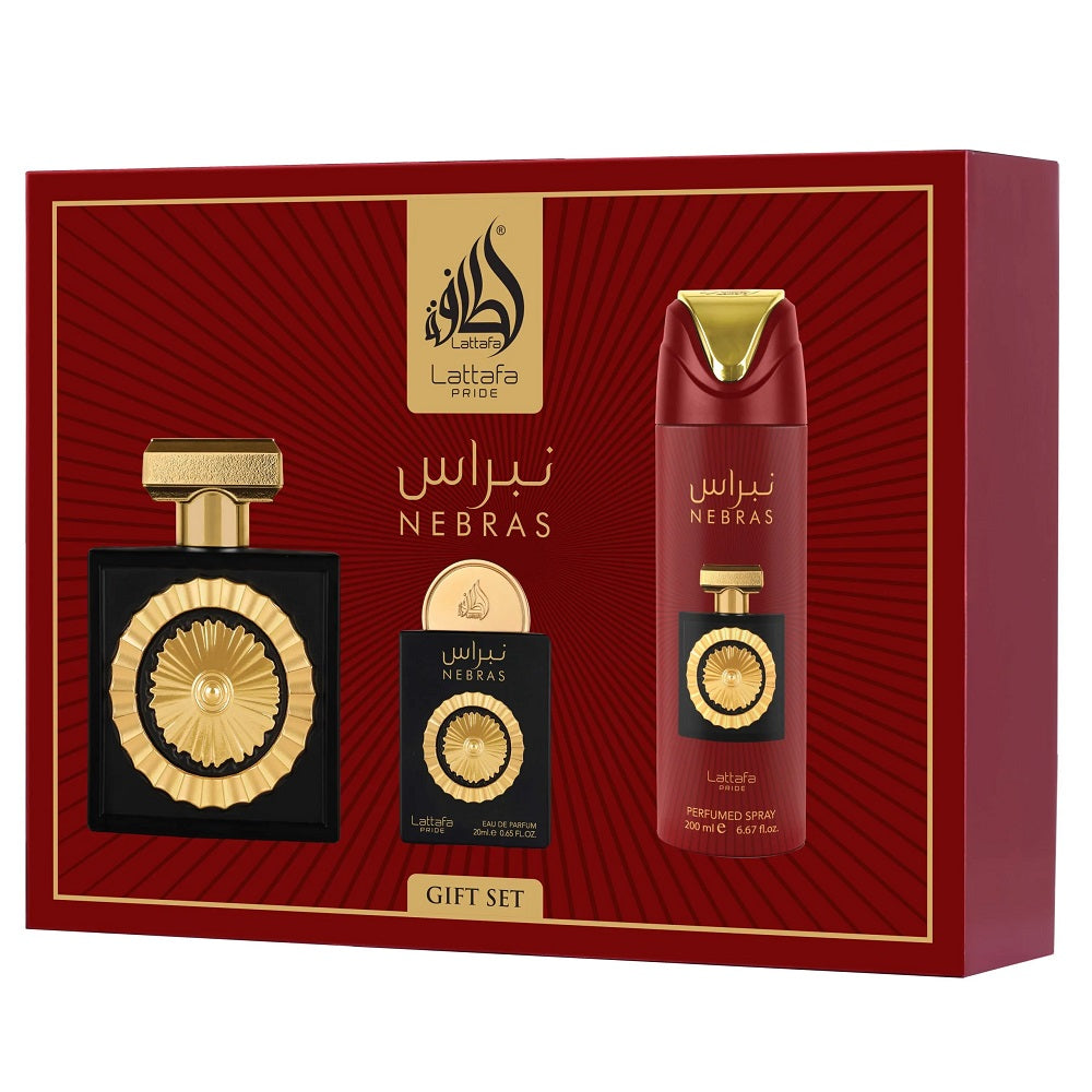 lattafa nebras woda perfumowana 100 ml   zestaw  