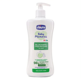 Chicco Baby Moments Kids żel do kąpieli i pod prysznic dla skóry delikatnej 0m+ 500ml