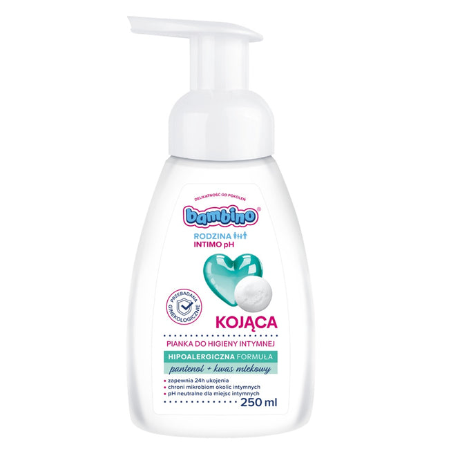 Bambino Rodzina Intimo pH kojąca pianka do higieny intymnej 250ml