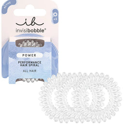 Invisibobble Power Active gumka do włosów spiralna Crystal Clear 3szt.