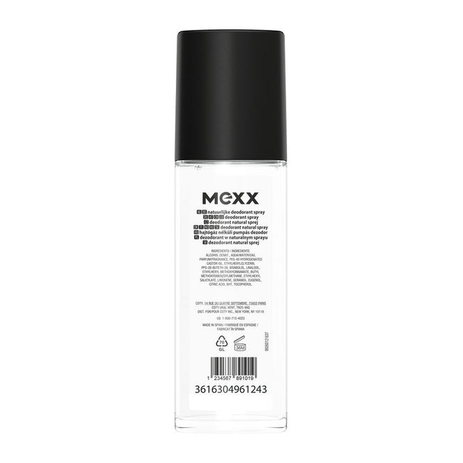 Mexx Black For Him dezodorant w naturalnym sprayu 75ml