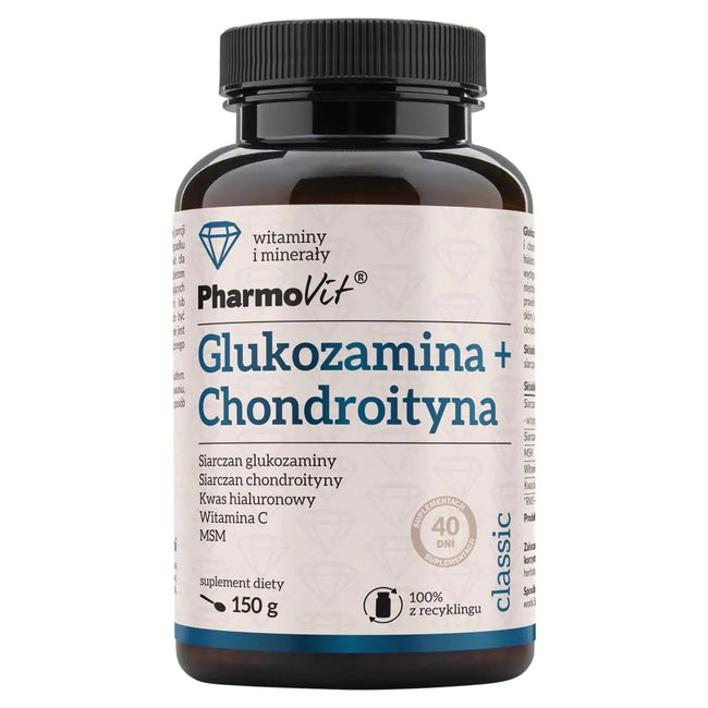 Pharmovit Glukozamina + Chondroityna suplement diety 150g
