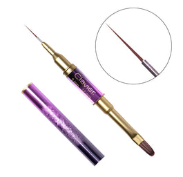 Clavier Pędzelek dwustronny 2w1 do zdobień i żelu #11