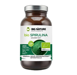 Big Nature Bio Spirulina suplement diety 400 tabletek