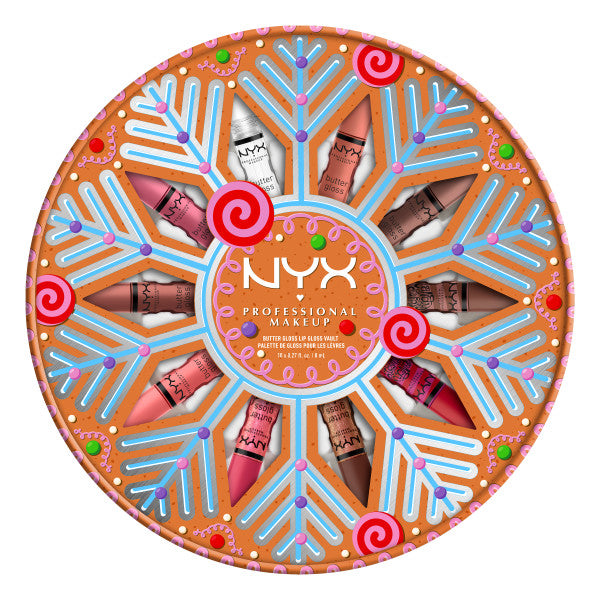 NYX Professional MakeUp Holiday Butter Gloss Vault zestaw błyszczyków 10x8ml