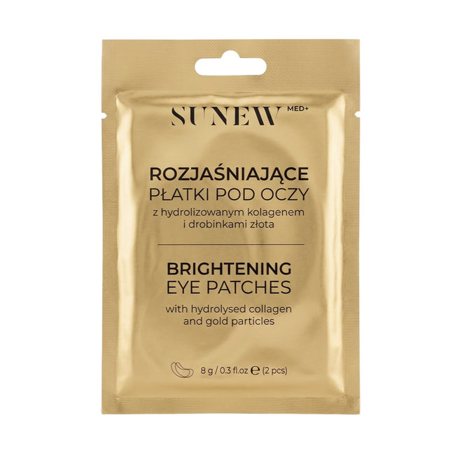 SunewMed+ Collagen Eye Pads rozjaśniające płatki pod oczy z hydrolizowanym kolagenem i drobinkami złota 1 para