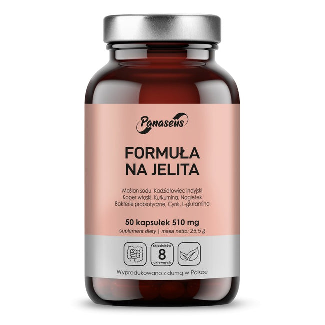 Panaseus Formuła na jelita suplement diety 50 kapsułek