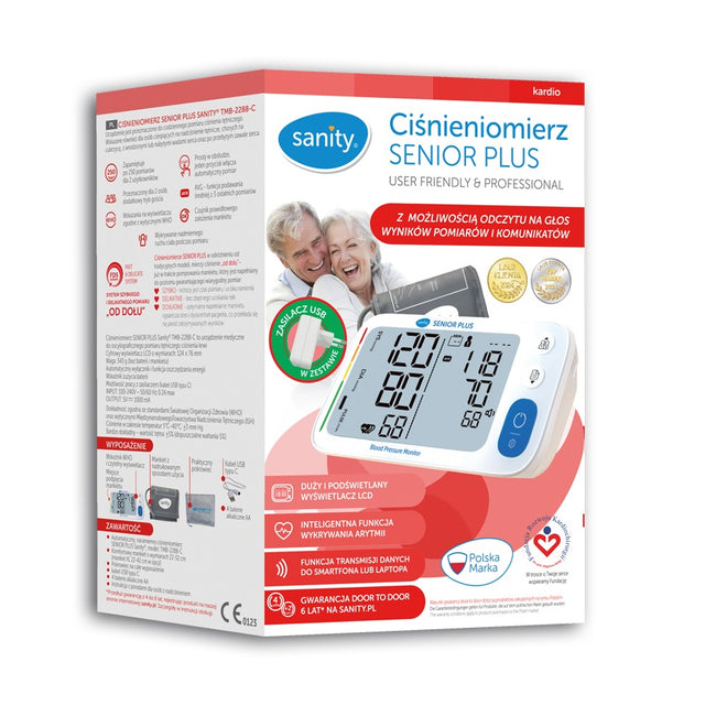 Sanity Senior PLUS ciśnieniomierz z zasilaczem TMB-2288-C