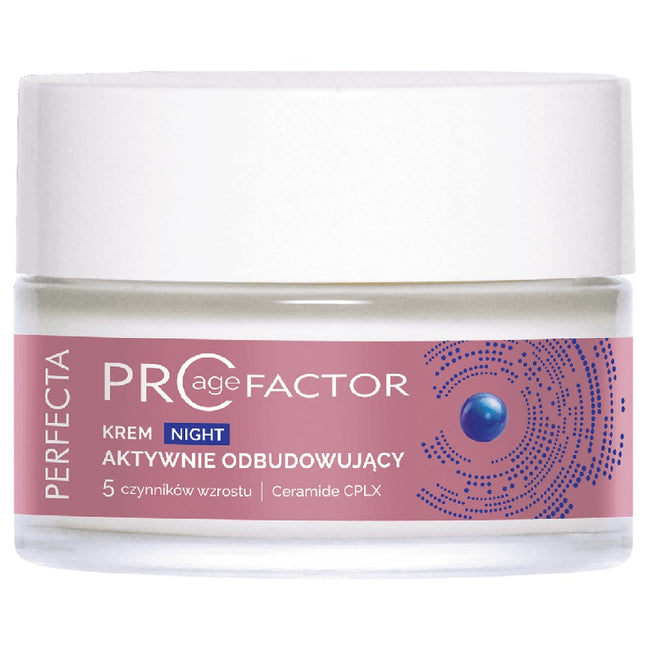 Perfecta Pro Age Factor krem aktywnie odbudowujący na noc 50ml