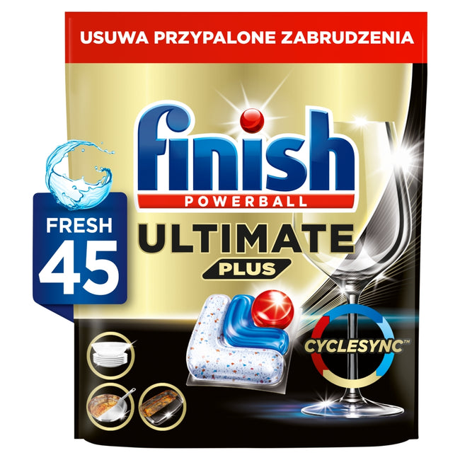 Finish Ultimate Plus Fresh kapsułki do mycia naczyń w zmywarce 45szt