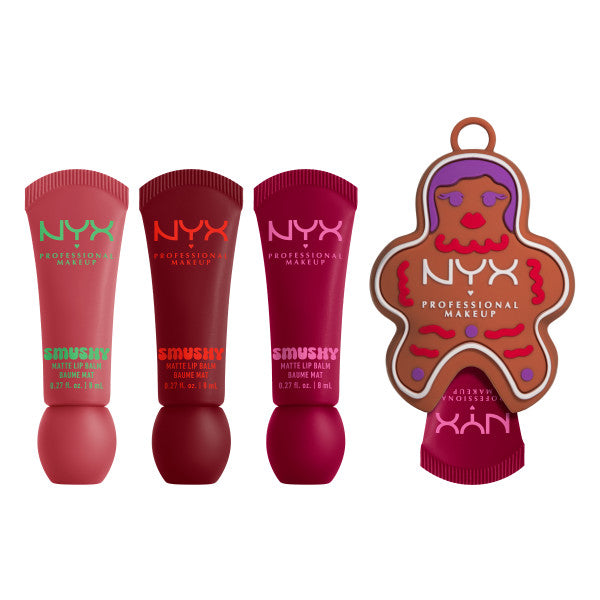 NYX Professional MakeUp Holiday Smushy Kit zestaw balsamów do ust 3x8ml
