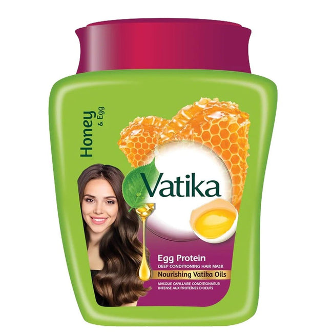 Dabur Vatika Honey & Egg maska do włosów proteiny jajeczne 500g