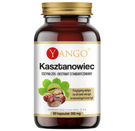 Yango Kasztanowiec 20% escyny suplement diety 60 kapsułek