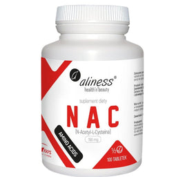 Aliness NAC N-Acetyl-L-Cysteine 190mg suplement diety 100 tabletek