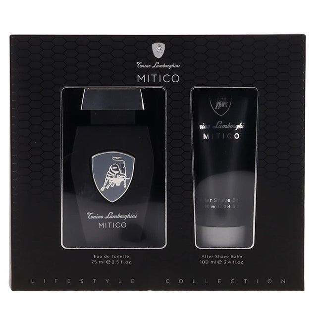 Tonino Lamborghini Mitico zestaw woda toaletowa spray 75ml + balsam po goleniu 100ml