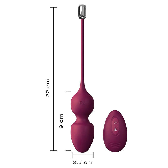 Marc Dorcel Love Balls wibrujące kulki gejszy sterowane pilotem Plum