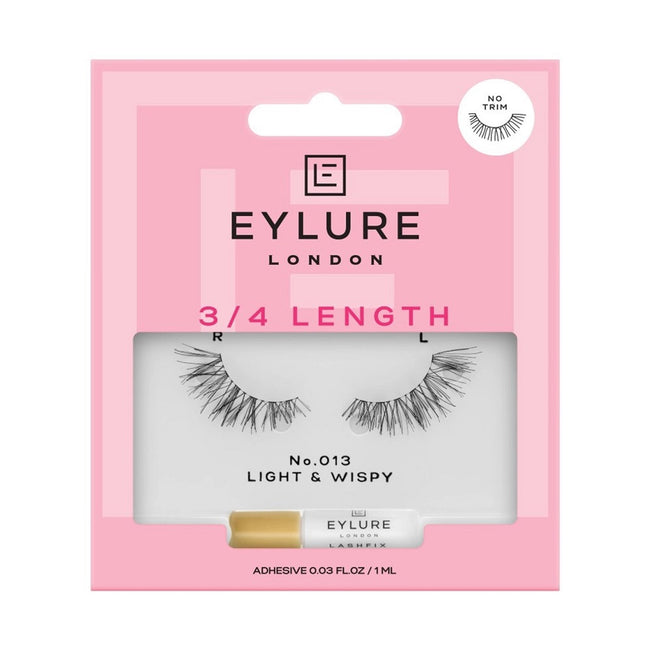 Eylure 3/4 Length Lashes sztuczne rzęsy z klejem efekt unikalnego podkreślenia