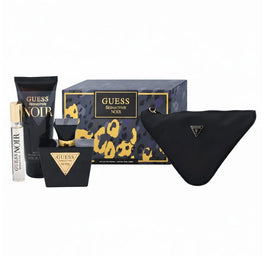 Guess Seductive Noir zestaw woda toaletowa spray 75ml + balsam do ciała 100ml + miniatura wody toaletowej 15ml + kosmetyczka