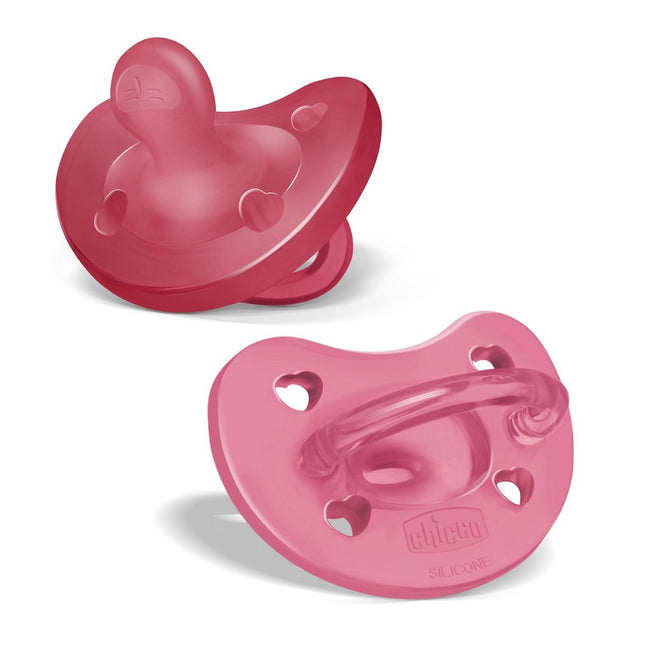 Chicco PhysioForma Soft smoczek silikonowy uspokajający 16-36m Różowy 2szt.