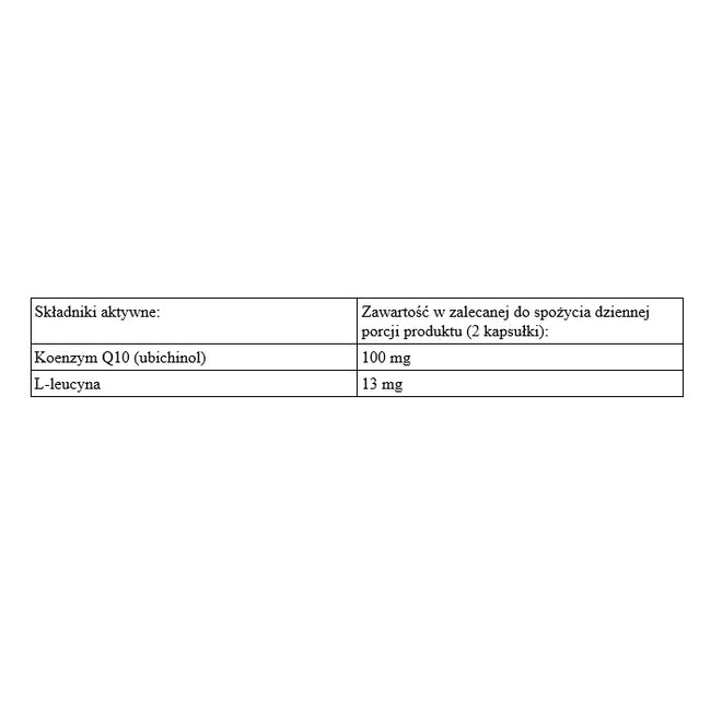 LAB ONE N°1 Coenzyme Q10 suplement diety 60 kapsułek