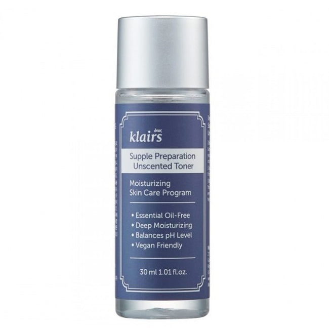 Klairs Supple Preparation Unscented Toner nawilżający tonik do twarzy 30ml