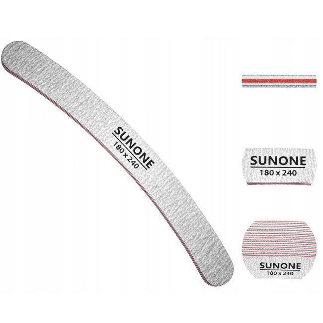 Sunone Pilnik biały łódka 180/240 10szt