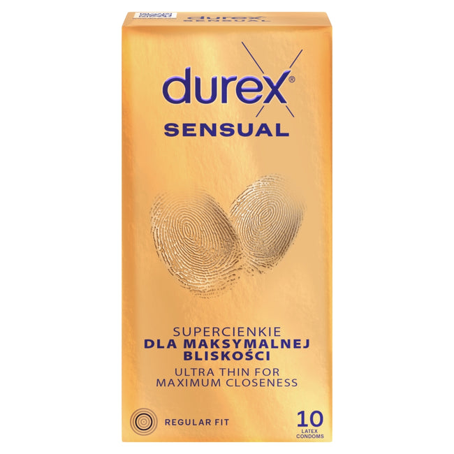 Durex Sensual super cienkie prezerwatywy lateksowe 10szt