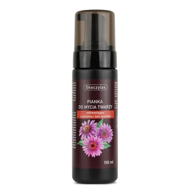 Skoczylas Pianka do mycia twarzy odświeżająca z jeżówką i żeń-szeniem 150ml