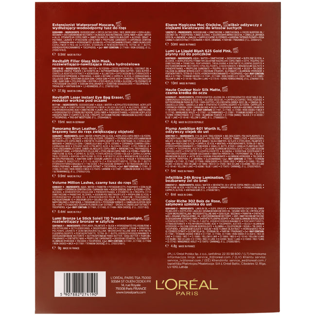 L'Oreal Paris Holidays kalendarz adwentowy 12szt