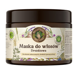 Receptury Zielarki Maska drożdżowa do włosów zniszczonych cienkich i puszących się 300ml