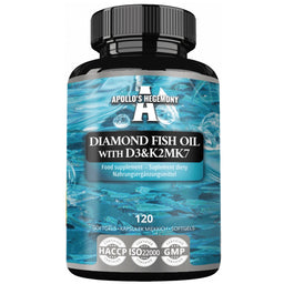 Apollo's Hegemony Diamond Fish Oil with D3&K2MK7 suplement diety 120 kapsułek
