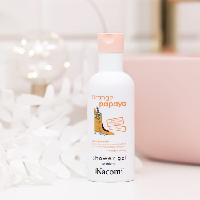 Nacomi Żel pod prysznic pomarańcza i papaja 300ml