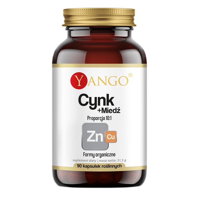Yango Cynk + Miedź suplement diety 90 kapsułek