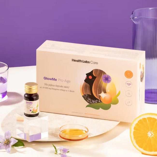 HealthLabs GlowMe Pro-Age kolagenowe shoty dla skóry dojrzałej 15szt