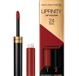 Max Factor Lipfinity Lip Colour dwufazowa pomadka w płynie o długotrwałym efekcie 110 Passionate