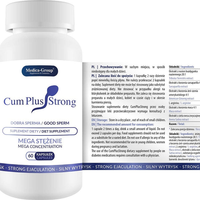 Medica-Group Cum Plus Strong dobra sperma suplement diety 60 kapsułek