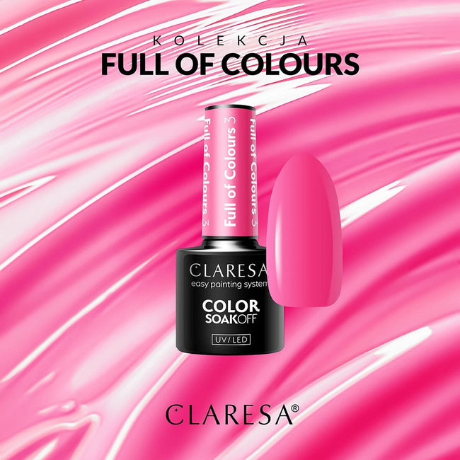 Claresa Color Soak Off UV/LED Full of Colours lakier hybrydowy 5g