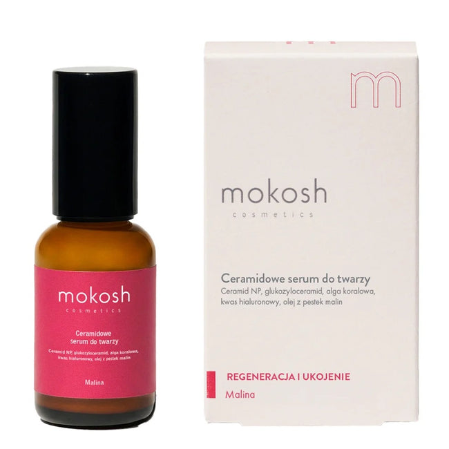 Mokosh Ceramidowe serum do twarzy Malina 30ml