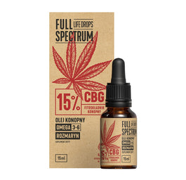 Full Spectrum Olej konopny 15% CBG suplement diety 15ml