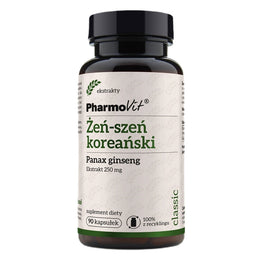Pharmovit Żeń-szeń koreański 250mg suplement diety 90 kapsułek