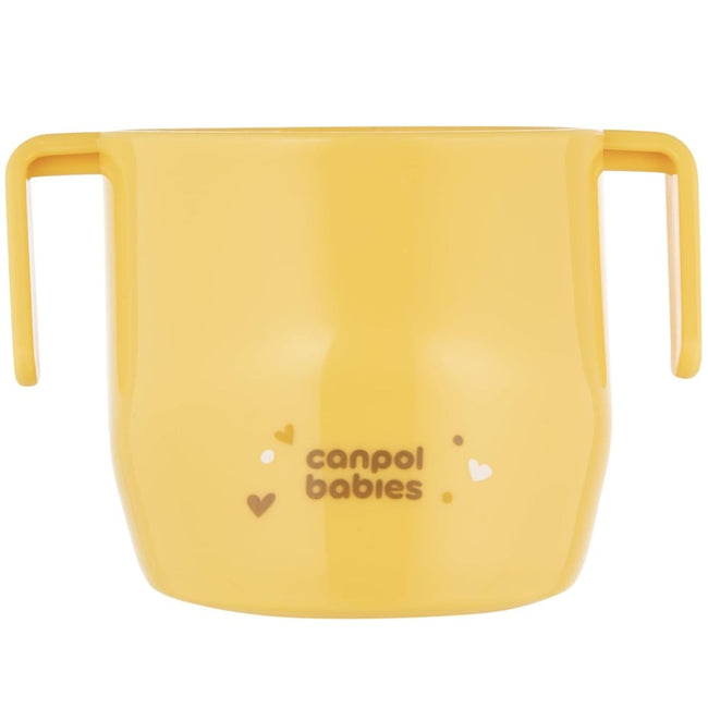 Canpol Babies Sprytny otwarty kubek dla dzieci do nauki picia Żółty