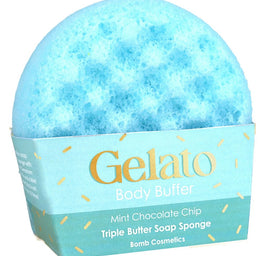 Bomb Cosmetics Gelato Body Buffer gąbka do mycia ciała Mint Chocolate Chip 200g