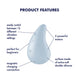 Satisfyer Dew Drop stymulator łechtaczki Blue