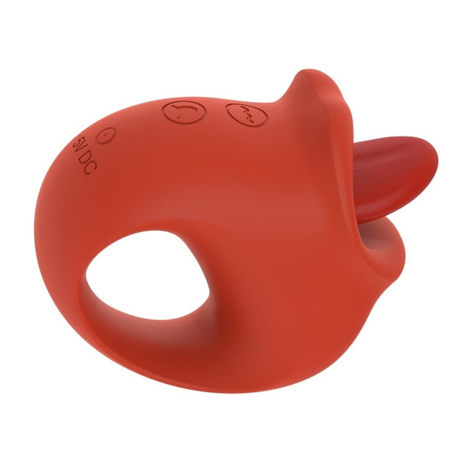 B-Series Magic Rechargeable Licking Stimulator stymulator z języczkiem Red