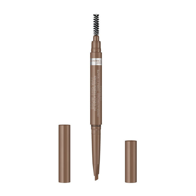 Rimmel Brow This Way Fill & Sculpt automatyczna kredka do brwi z wegańską formułą